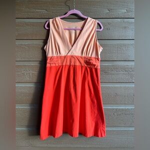 Patagonia tri-color jersey knit dress. Size L.